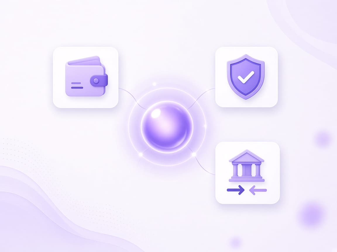 Abstract illustration of payouts, wallets, and partner trust